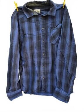 Distillery Apparel Men's Plaid Button-Up Shirt - Size Large